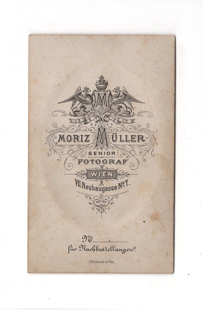 Fotografie Herrenportrait - Wien um 1880 / CDV C1-19