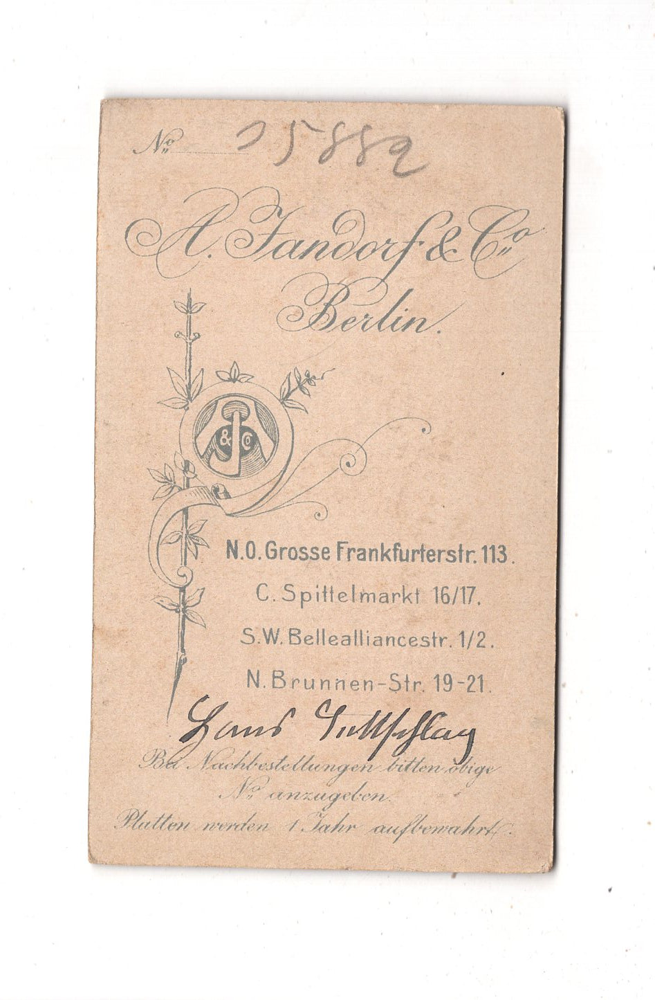 Fotografie Niedlicher kleiner Junge / benannt - Berlin 1890er / CDV M1-23