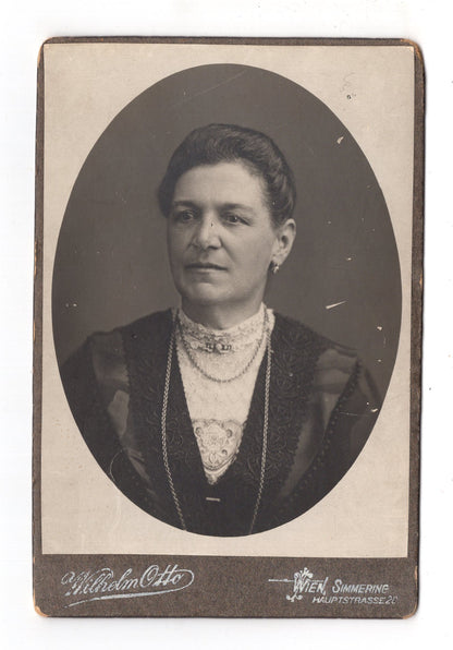 Fotografie Feine Dame / Katharina Ferstl - Wien um 1910 / CAB W-19