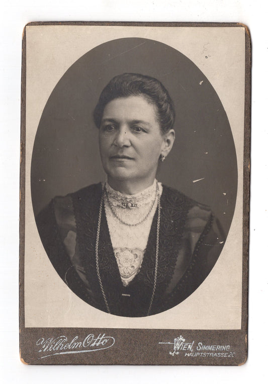 Fotografie Feine Dame / Katharina Ferstl - Wien um 1910 / CAB W-19