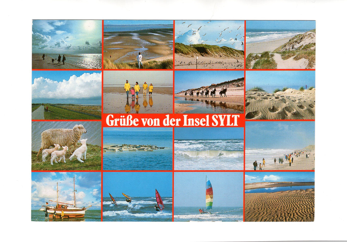 Ansichtskarte Grüße von der Insel Sylt