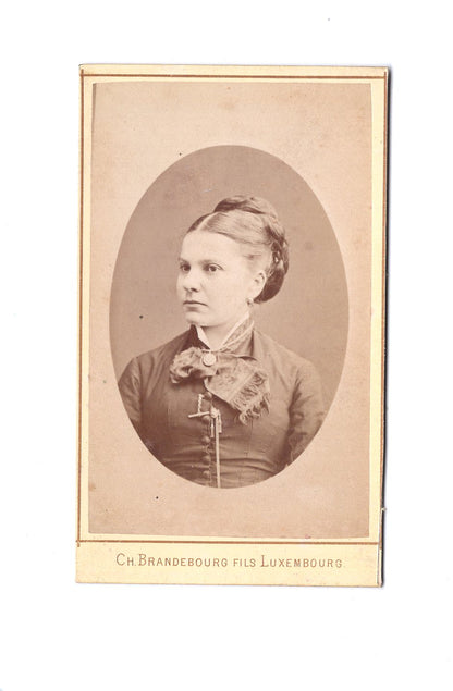 Fotografie Damenportrait - Luxembourg Luxemburg 1880er