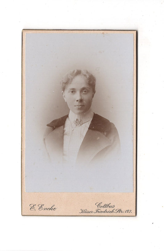 Fotografie Damenportrait - Cottbus 1890er / CDV C1-01