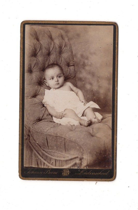 Fotografie Schönes Kinderbild / Baby - Lüdenscheid 1880er / CDV N1-07