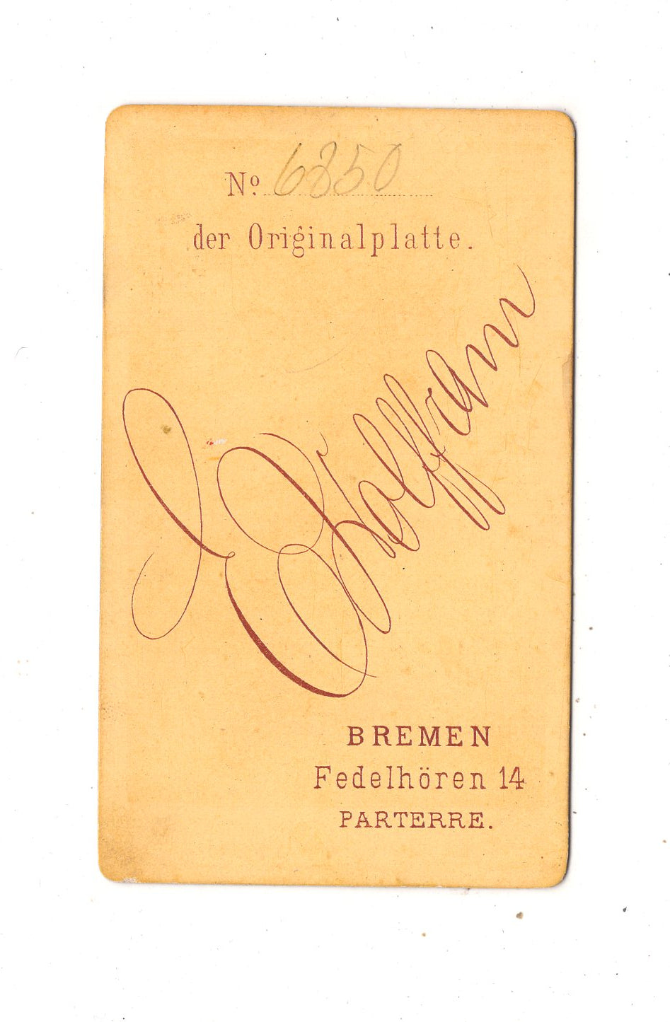 Fotografie Feine Dame - Bremen 1870er