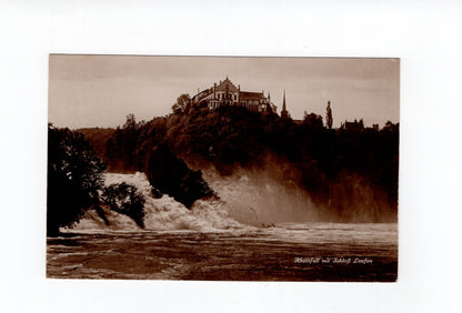 Ansichtskarte Rheinfall mit Schloss Laufen / Schweiz