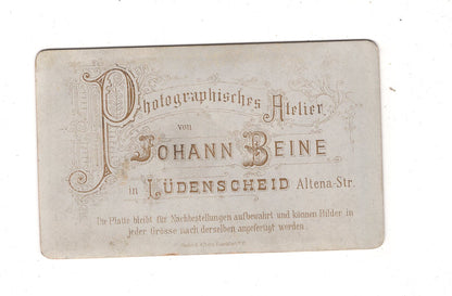 Fotografie Schönes Kinderbild / Baby - Lüdenscheid 1880er / CDV N1-07