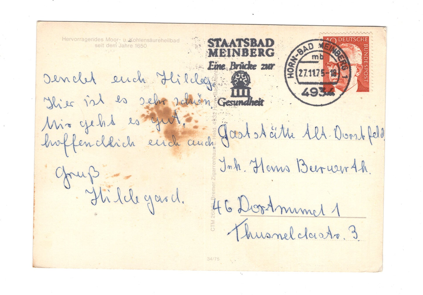 Ansichtskarte Bad Meinberg