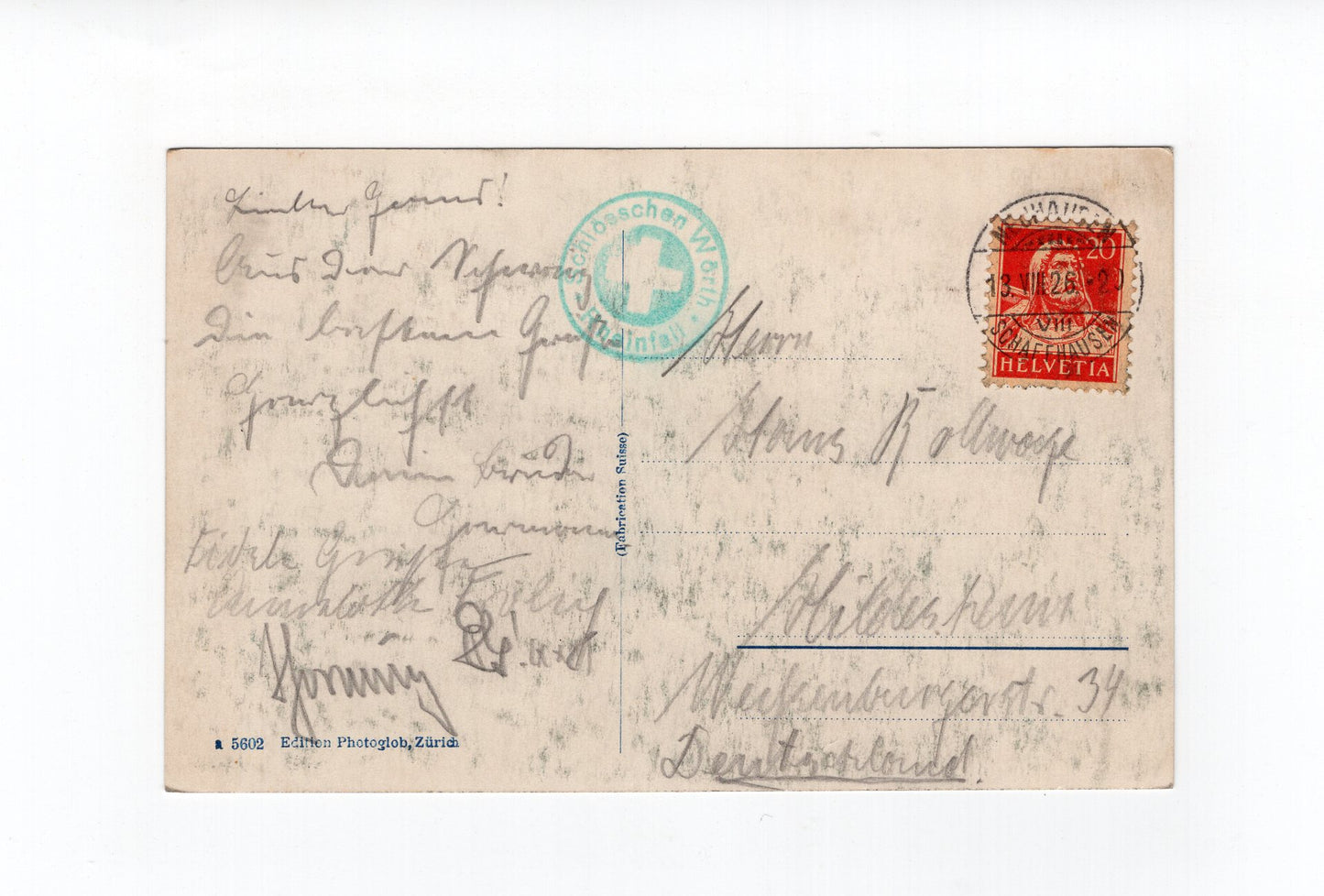 Ansichtskarte Rheinfall mit Schloss Laufen / Schweiz