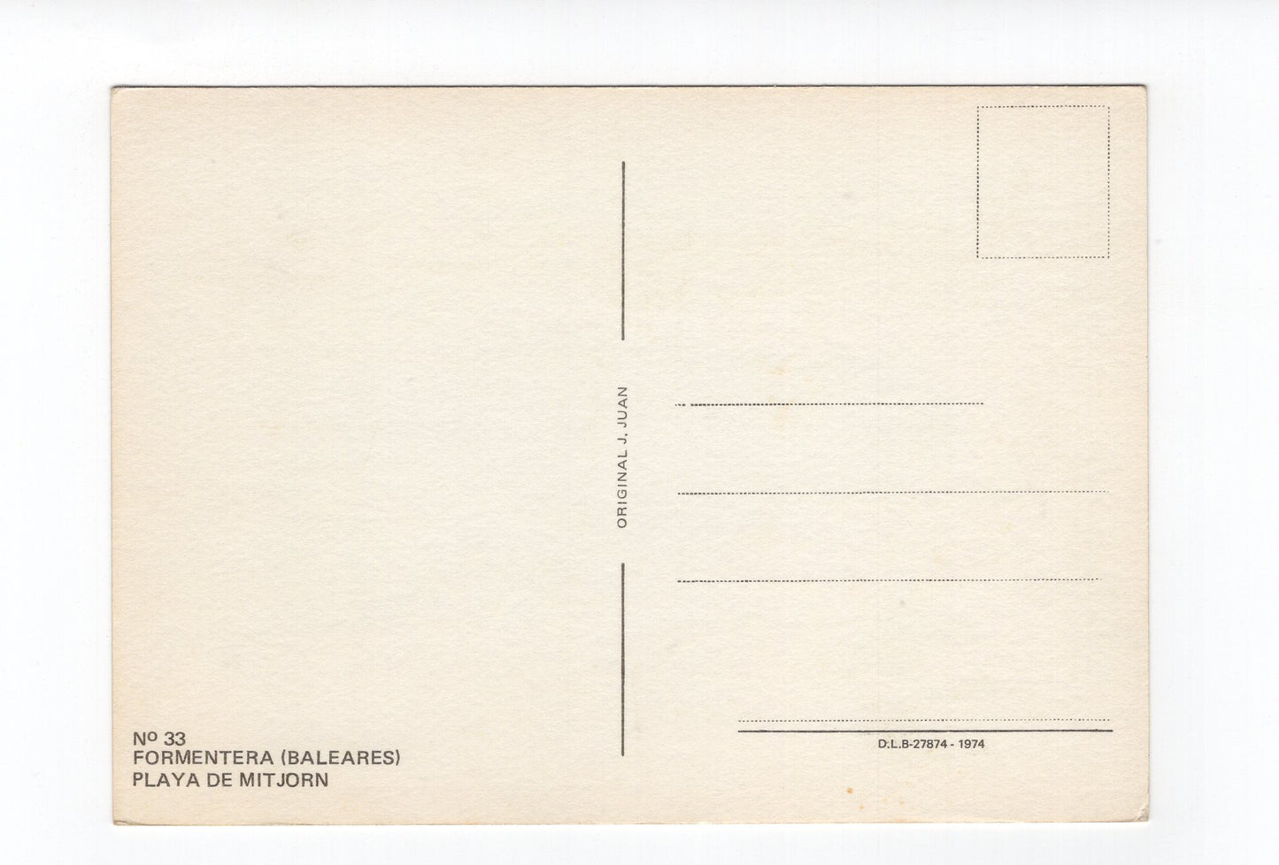 Ansichtskarte Playa de Mitjorn / Formentera / Spanien