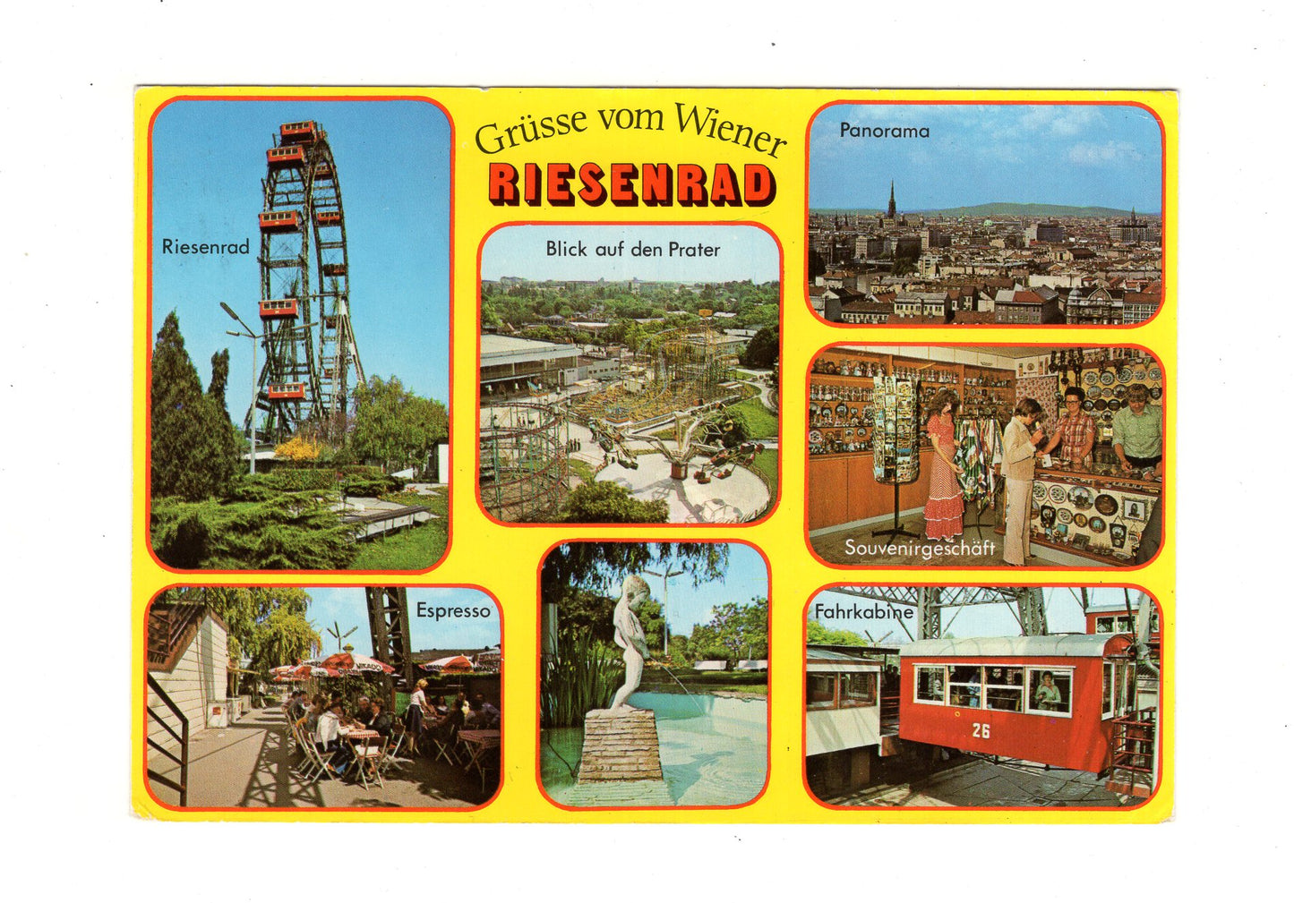 Ansichtskarte Wien / Prater / Riesenrad / Österreich