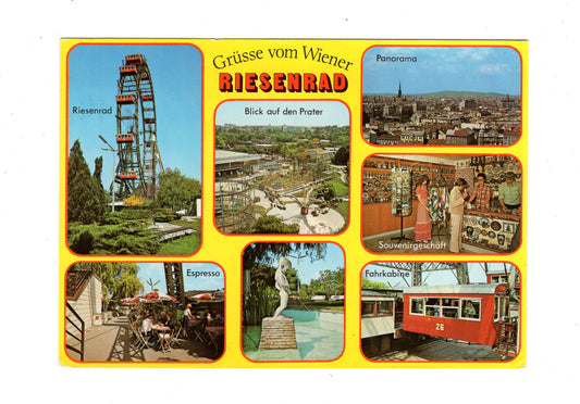 Ansichtskarte Wien / Prater / Riesenrad / Österreich
