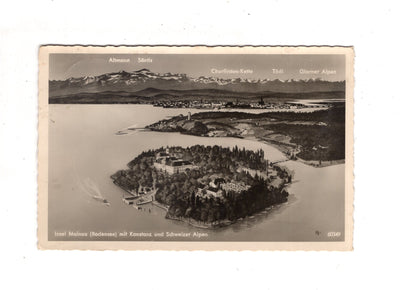 Ansichtskarte Insel Mainau im Bodensee mit Konstanz +++ / J1-64