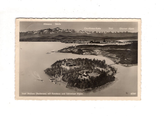 Ansichtskarte Insel Mainau im Bodensee mit Konstanz +++ / J1-64