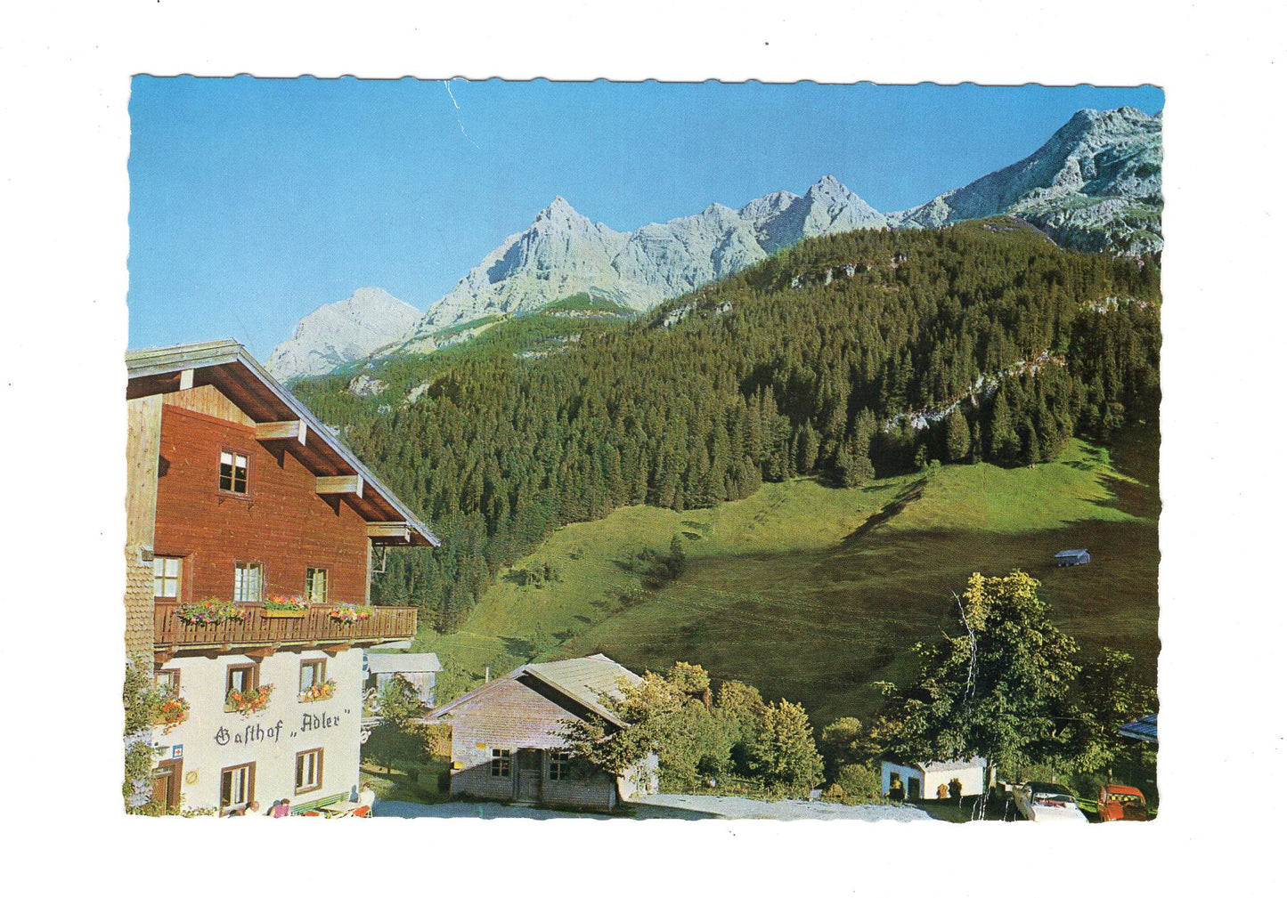 Ansichtskarte Alpengasthof Adler / Hinterhornbach / Lechtal