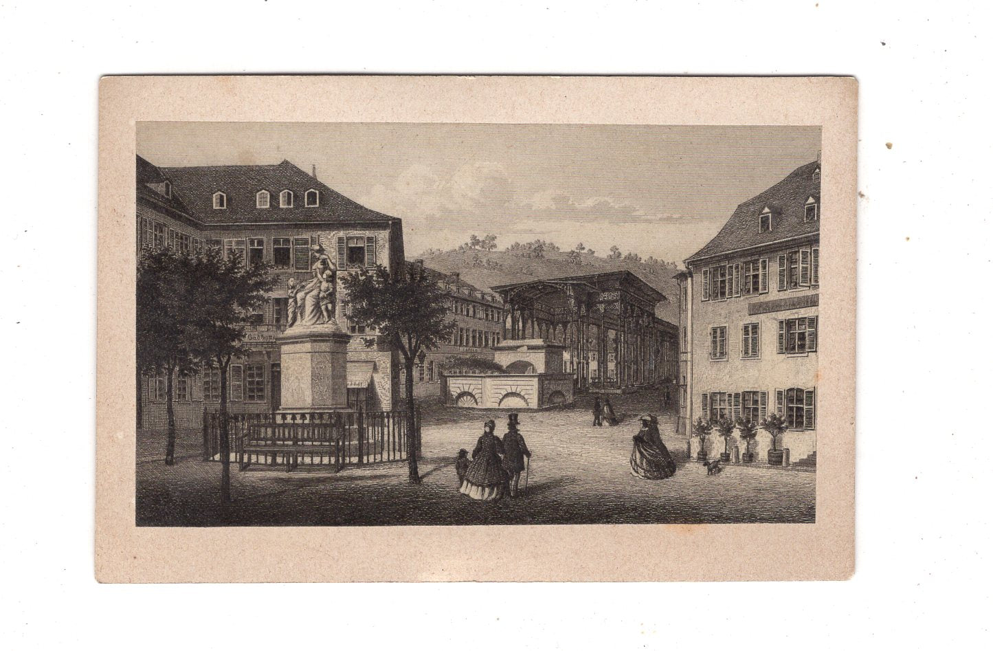 Fotografie Kunst / Historische Ortsansicht / Platz - 1870er