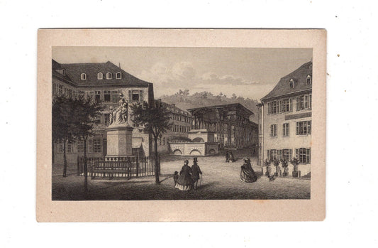 Fotografie Kunst / Historische Ortsansicht / Platz - 1870er