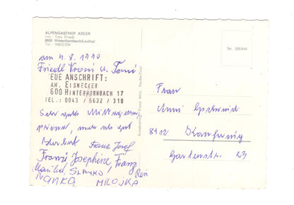 Ansichtskarte Alpengasthof Adler / Hinterhornbach / Lechtal