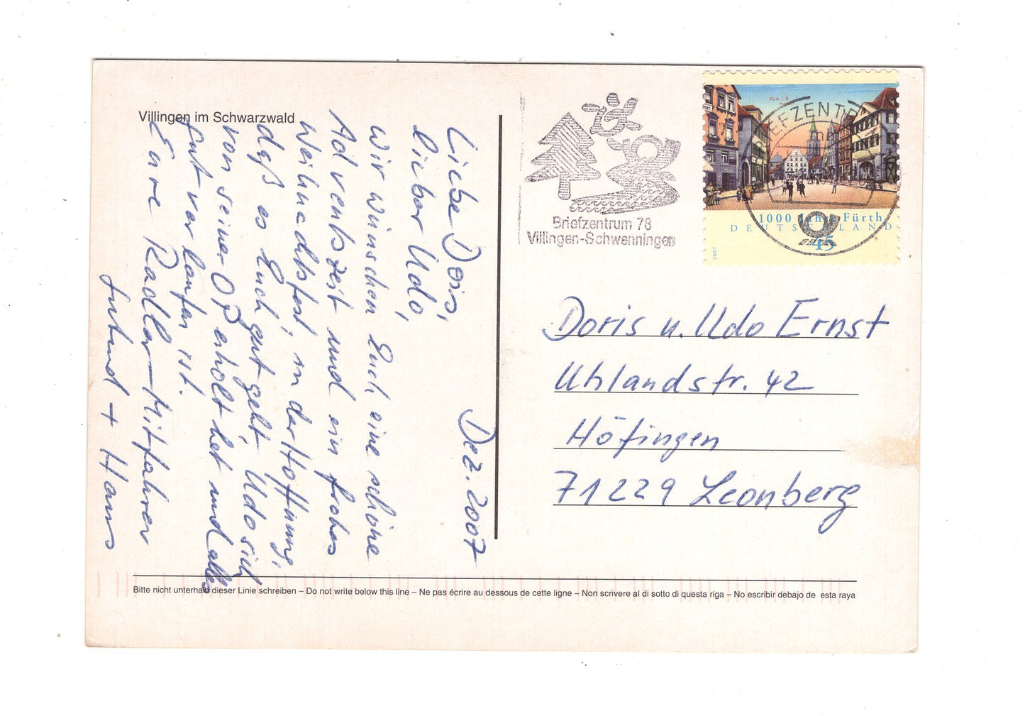 Ansichtskarte Feiertage / Frohe Weihnachten / K1-59