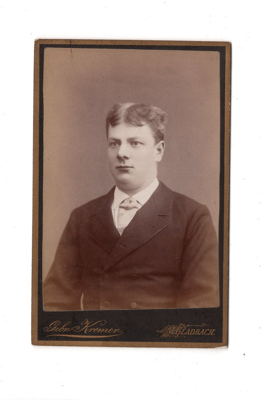 Fotografie Herrenportrait / benannt - Mönchengladbach 1880er / CDV C1-19