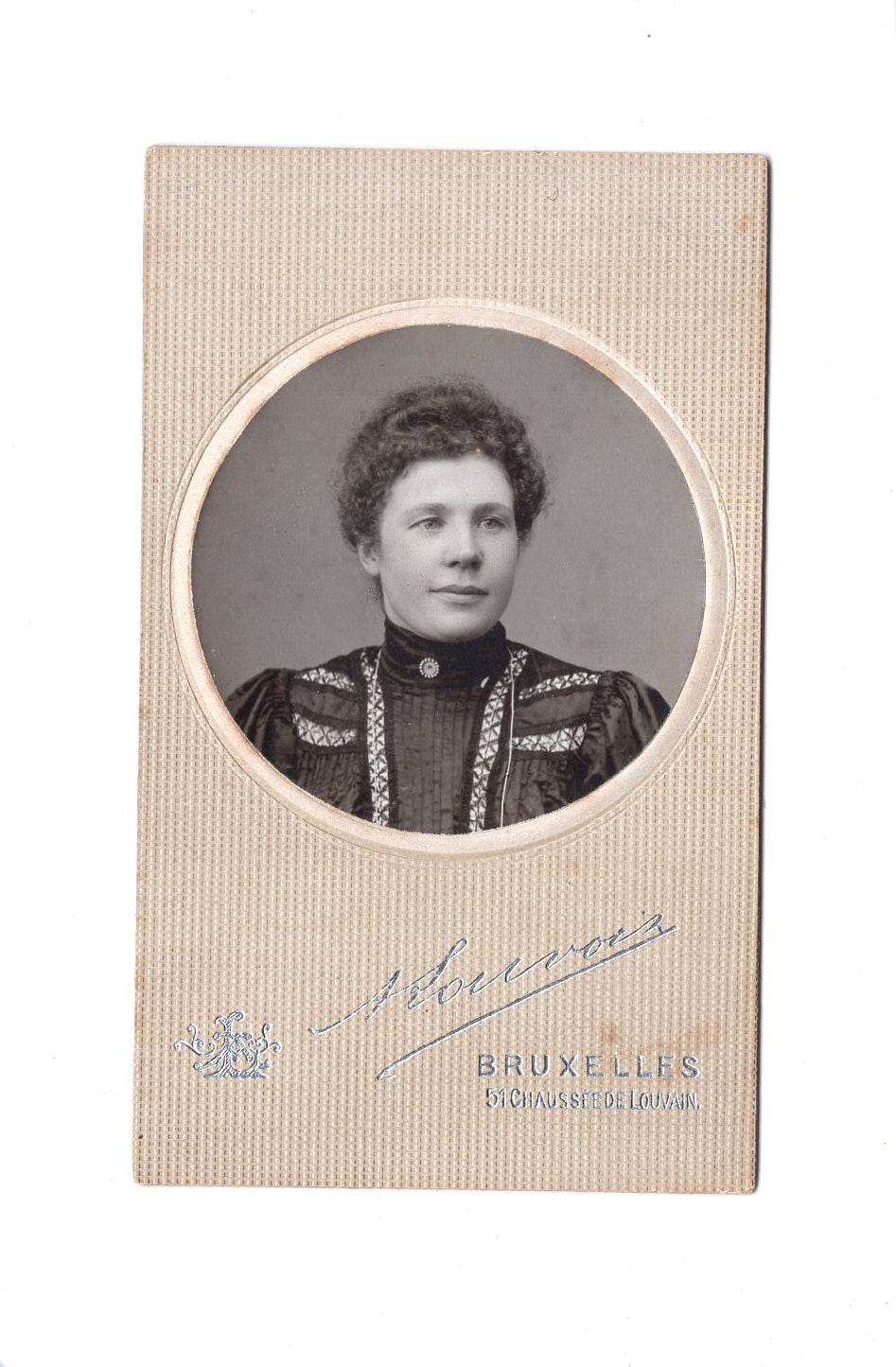 Fotografie Damenportrait - Bruxelles Brüssel / Belgien um 1910