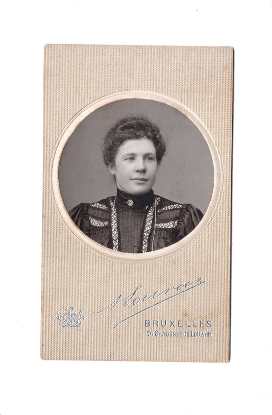 Fotografie Damenportrait - Bruxelles Brüssel / Belgien um 1910