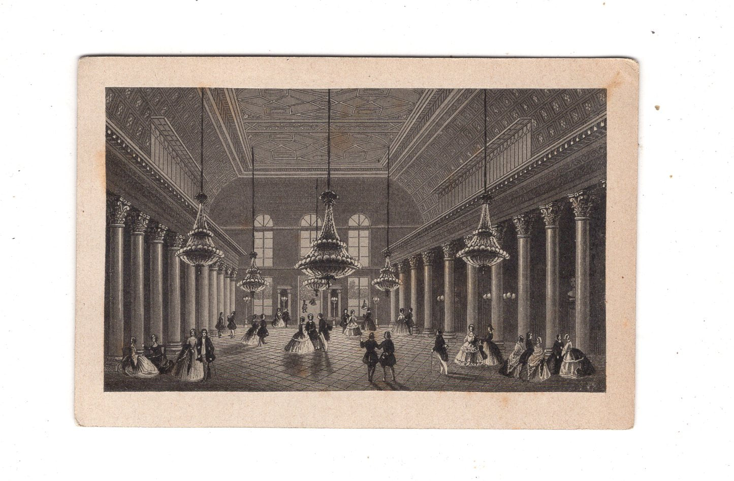 Fotografie Kunst / Historische Gebäudeansicht / Halle / Saal - 1870er