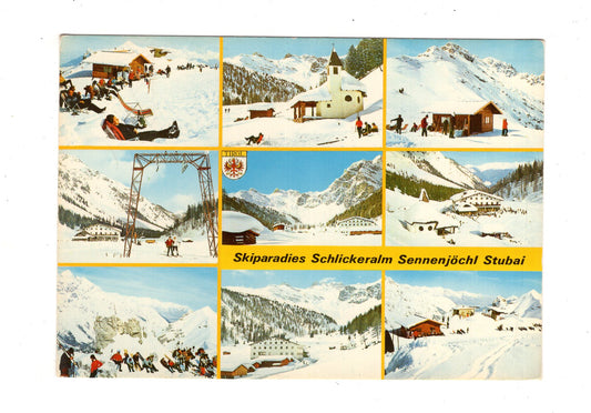 Ansichtskarte Schlickeralm - Sennenjöchl - Stubai / Tirol / Österreich