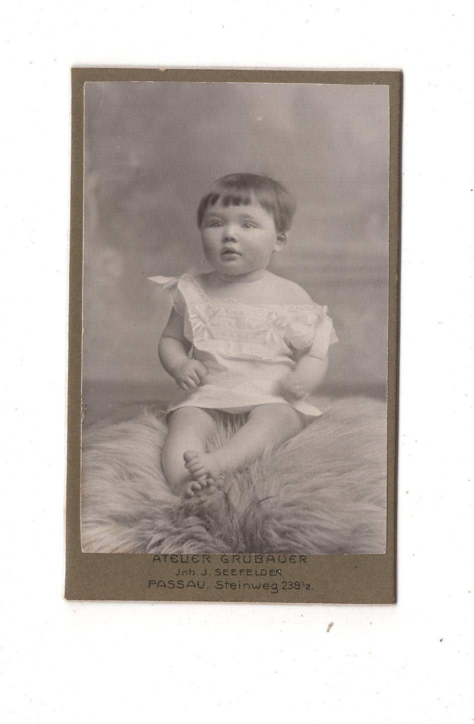 Fotografie Schönes Kinderbild / Baby - Passau 1900er / CDV N1-07