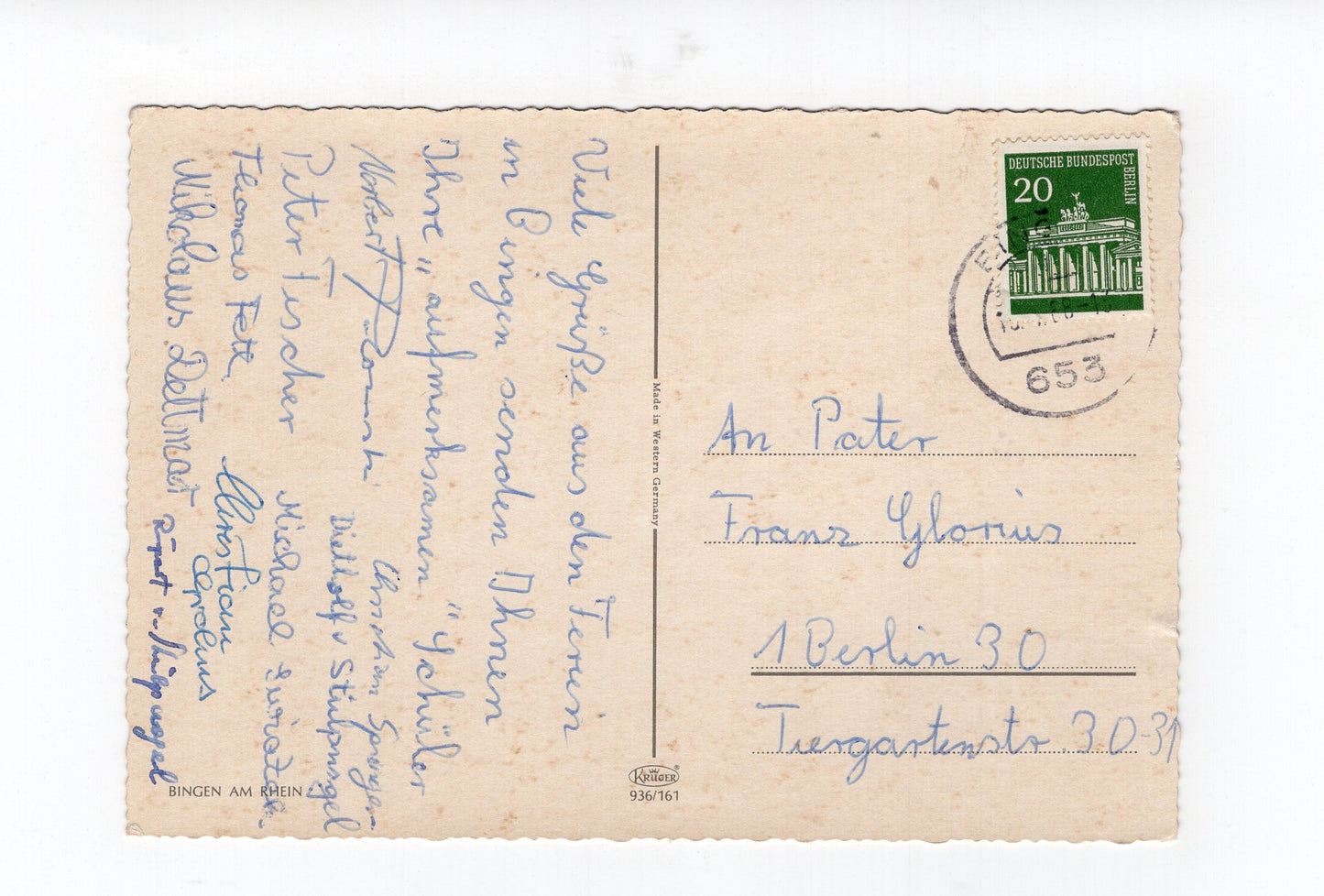 Ansichtskarte Bingen am Rhein