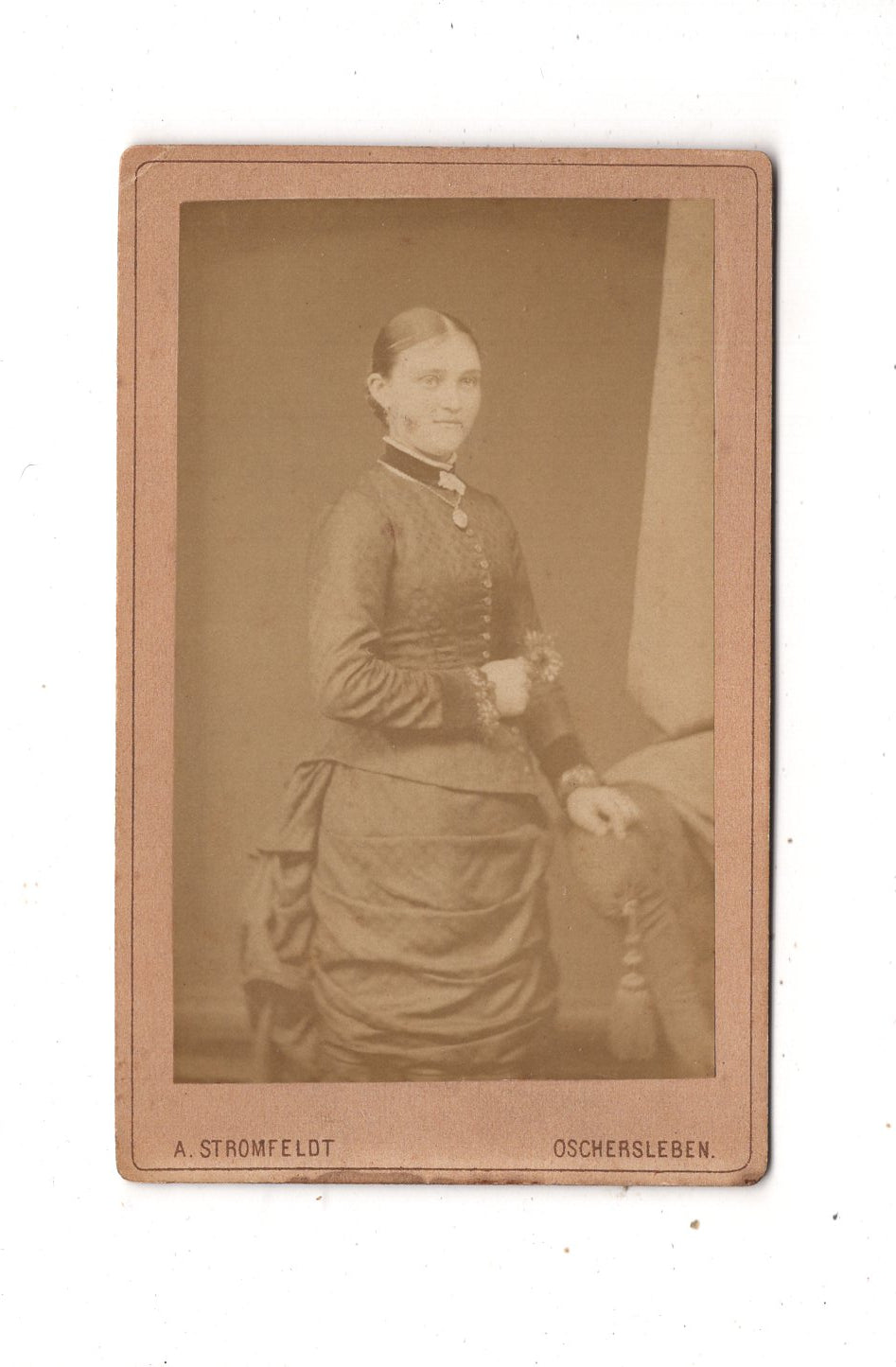 Fotografie Feine Dame - Oschersleben 1870er