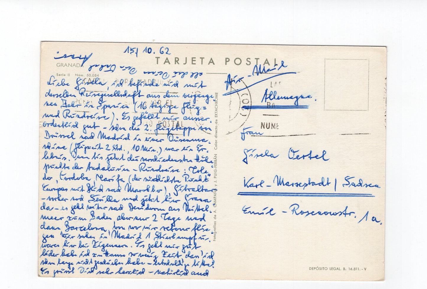 Ansichtskarte Granada / Spanien