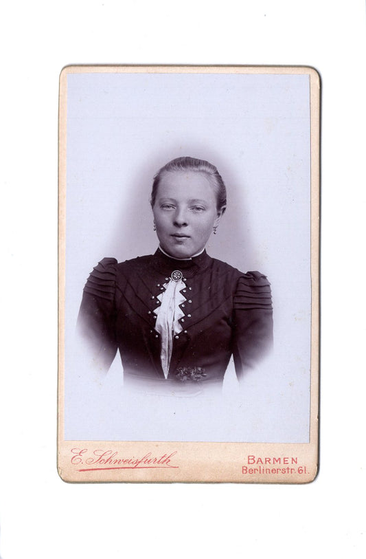 Fotografie Damenportrait - Barmen 1890er