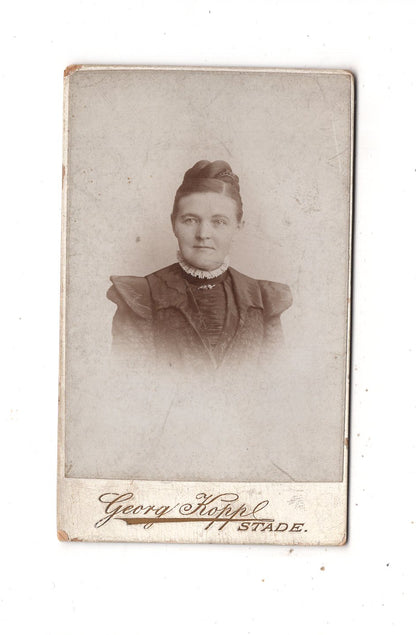 Fotografie Damenportrait - Stade 1890er / CDV N1-11