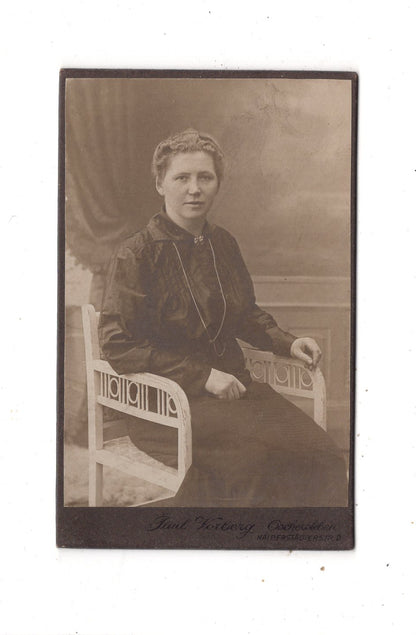 Fotografie Feine Dame - Oschersleben um 1910