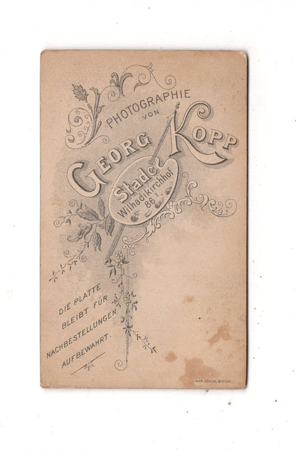 Fotografie Damenportrait - Stade 1890er / CDV N1-11