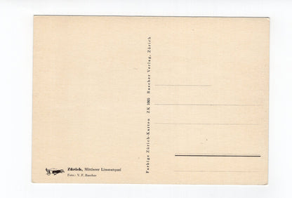 Ansichtskarte Zürich / Mittlerer Limmatquai / Schweiz