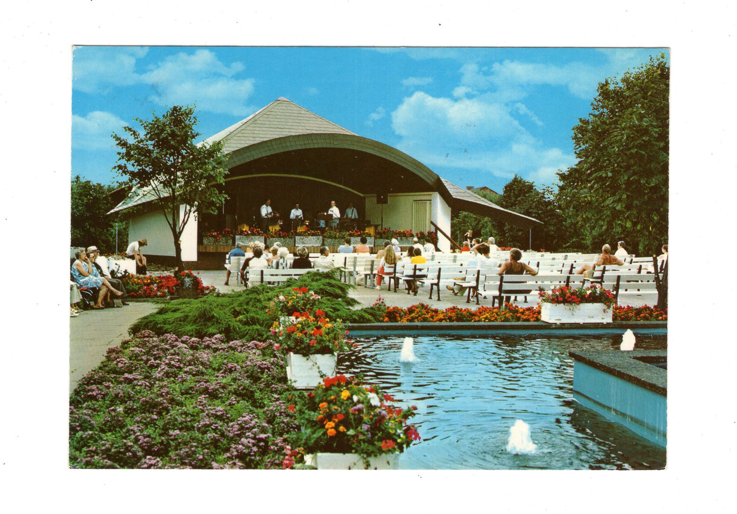 Ansichtskarte Nordseeheilbad Büsum / Musikpavillon im Kurpark