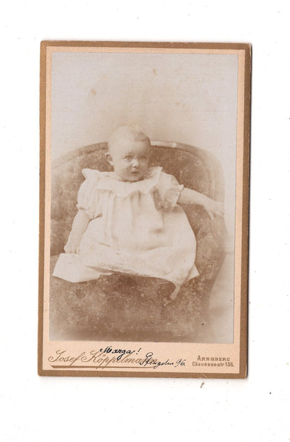 Fotografie Schönes Kinderbild / Baby - Arnsberg / Soest 1896 / CDV N1-07