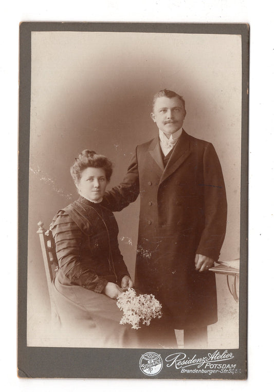 Fotografie Feines Paar - Potsdam 1890er / CAB X-34
