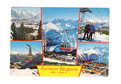 Ansichtskarte Fellhorn-Skigebiet im Birgsautal bei Oberstdorf im Allgäu / H1-53