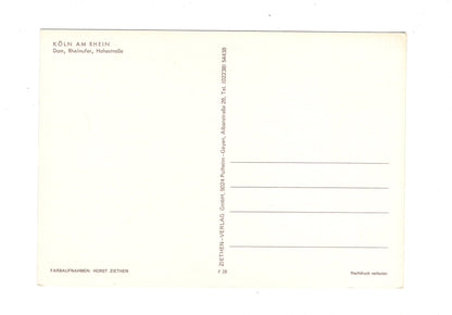 Ansichtskarte Köln am Rhein / Dom - Rheinufer - Hohestraße / G1-57