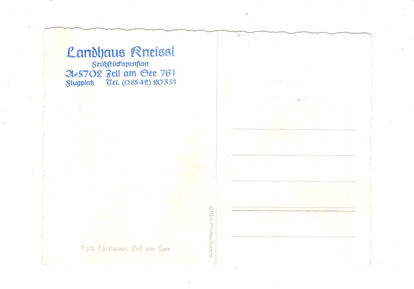 Ansichtskarte Pension Landhaus Kneissl /Zell am See / Salzburger Land / Österreich