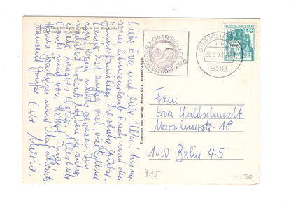 Ansichtskarte Fellhorn-Skigebiet im Birgsautal bei Oberstdorf im Allgäu / H1-53