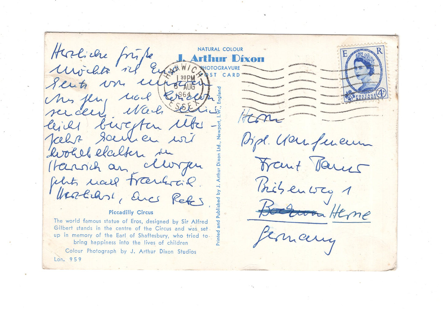 Ansichtskarte London / Piccadilly Circus / England / M1-67