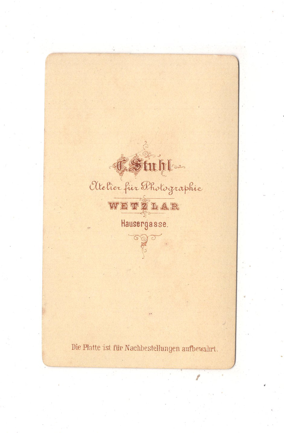 Fotografie Soldat - Wetzlar um 1870 / CDV M1-04