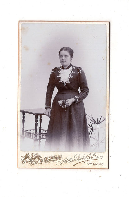 Fotografie Feine Dame - Wilsdruff 1890er