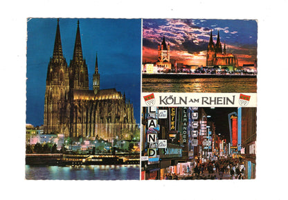 Ansichtskarte Köln am Rhein / Dom - Rheinufer - Hohestraße / G1-57