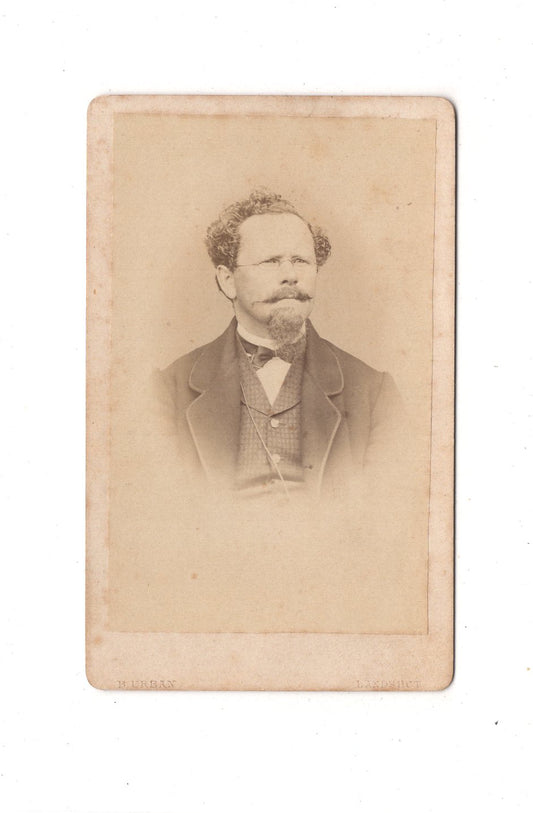 Fotografie Herrenportrait - Landshut um 1870 / CDV C1-19