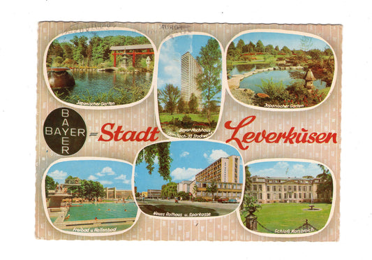 Ansichtskarte Bayer-Stadt Leverkusen